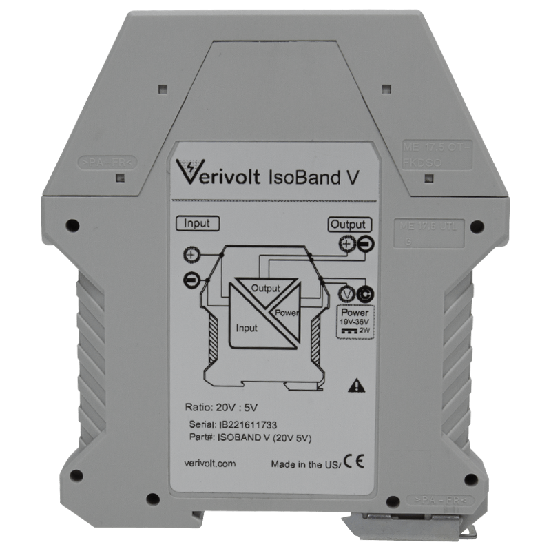 Isoband V high bandwidth voltage probe by Verivolt showing front view